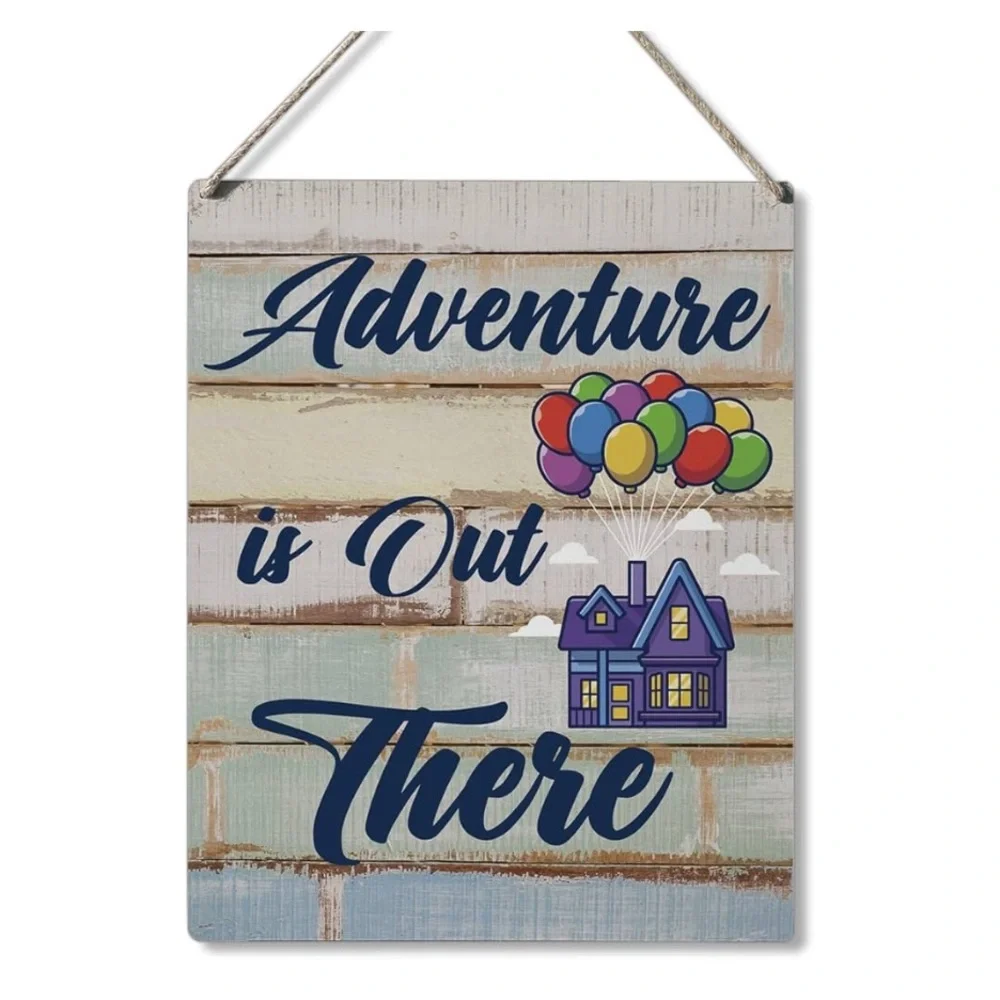 NWT Adventure Wall Decor with Colorful Balloons